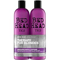 Los mejores  - Bed Head by Tigi – Dumb Blonde- champú y acondicionador para pelo rubio- 2 x 750 ml